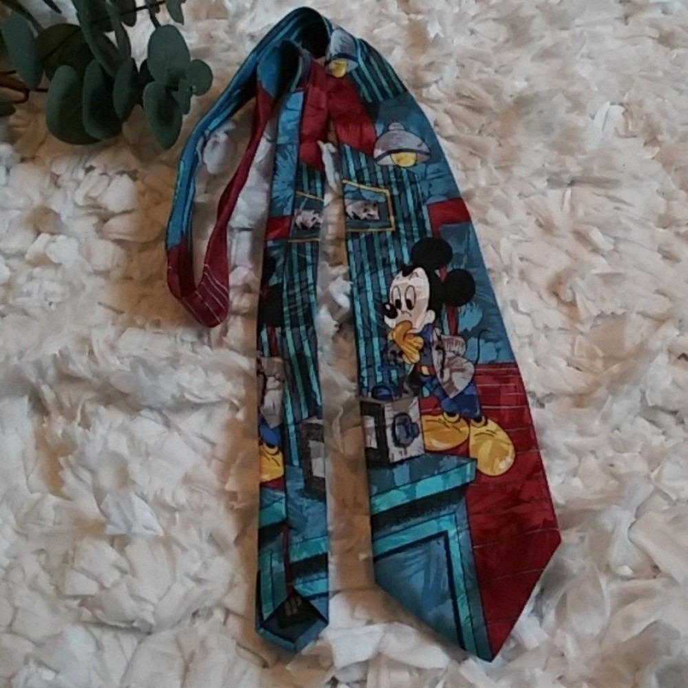 Mickey Unlimited‎ vintage tie red/blue/yellow/black